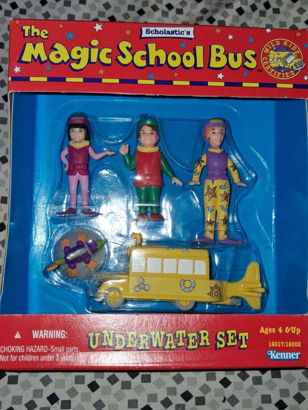 1995 Kenner The Magic School Bus Underwater Set Figures Scholastic Sealed NIB
